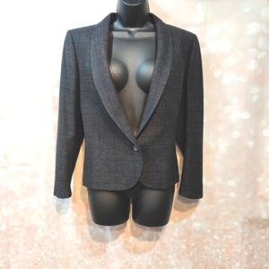Vintage 70's Cricketeer Gray Black Tailored Tweed Rainbow Blazer